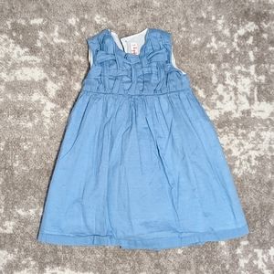 Il Gufo Blue Cotton Dress | Size 2